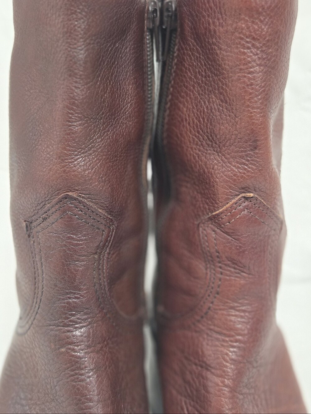 Vintage Nicole Force Brown Leather Western Boots 7 - Picture 6 of 16